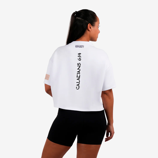 Oversized Crop Top Mayhem - Women NS-MYHSS25-WT15-ALB/ATH