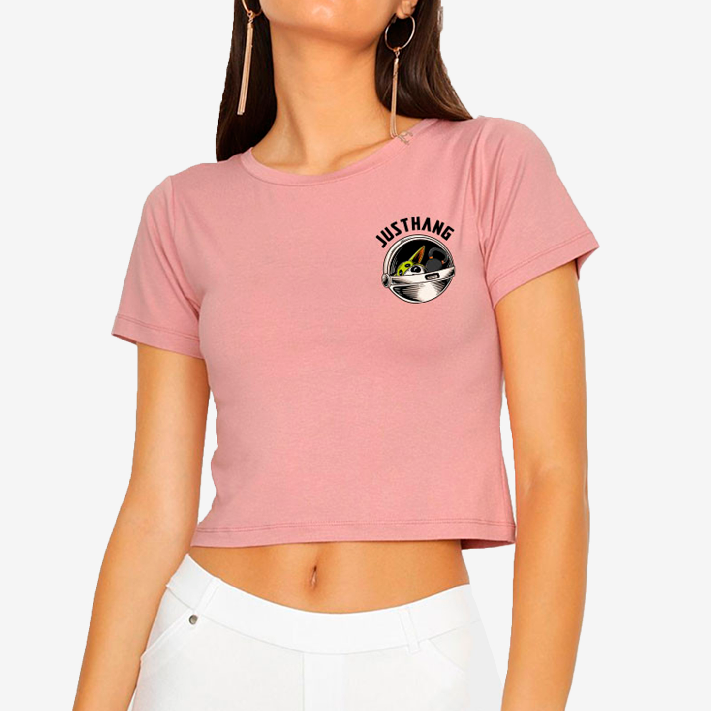 JUSTHANG OVERSIZE CROP TOP