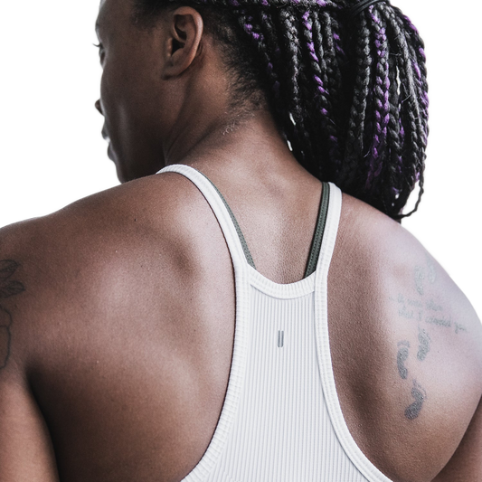 NOBULL Tank WNBHNTNKRIB-WHT