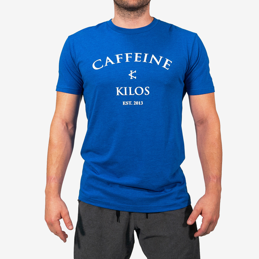 CAFFEINE & KILOS T-SHIRT CKLOGOAzulL