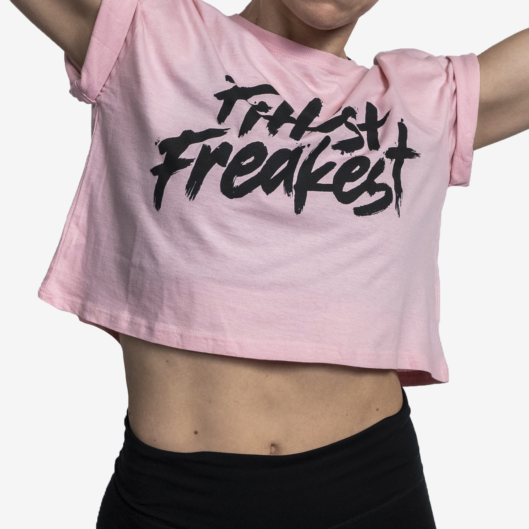 CROP TOP FITTEST FREAKEST FFCROP-PNK