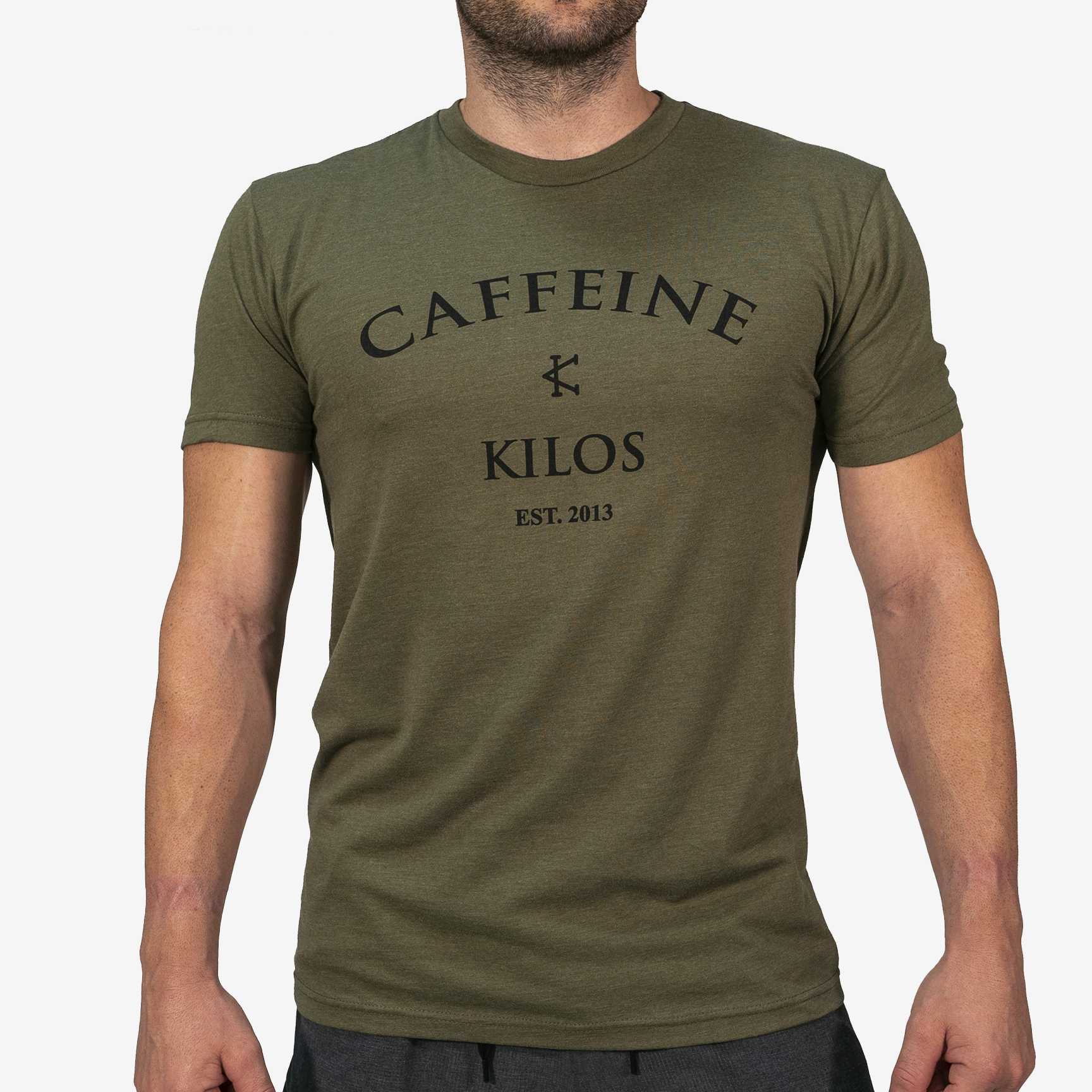 CAFFEINE & KILOS T-SHIRT CKLOGOVerdeM