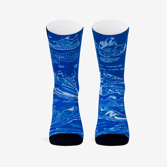 PACIFIC & CO BLUEPRINT SOCKS PAC-BLUEPRINT-BLUEPRINT