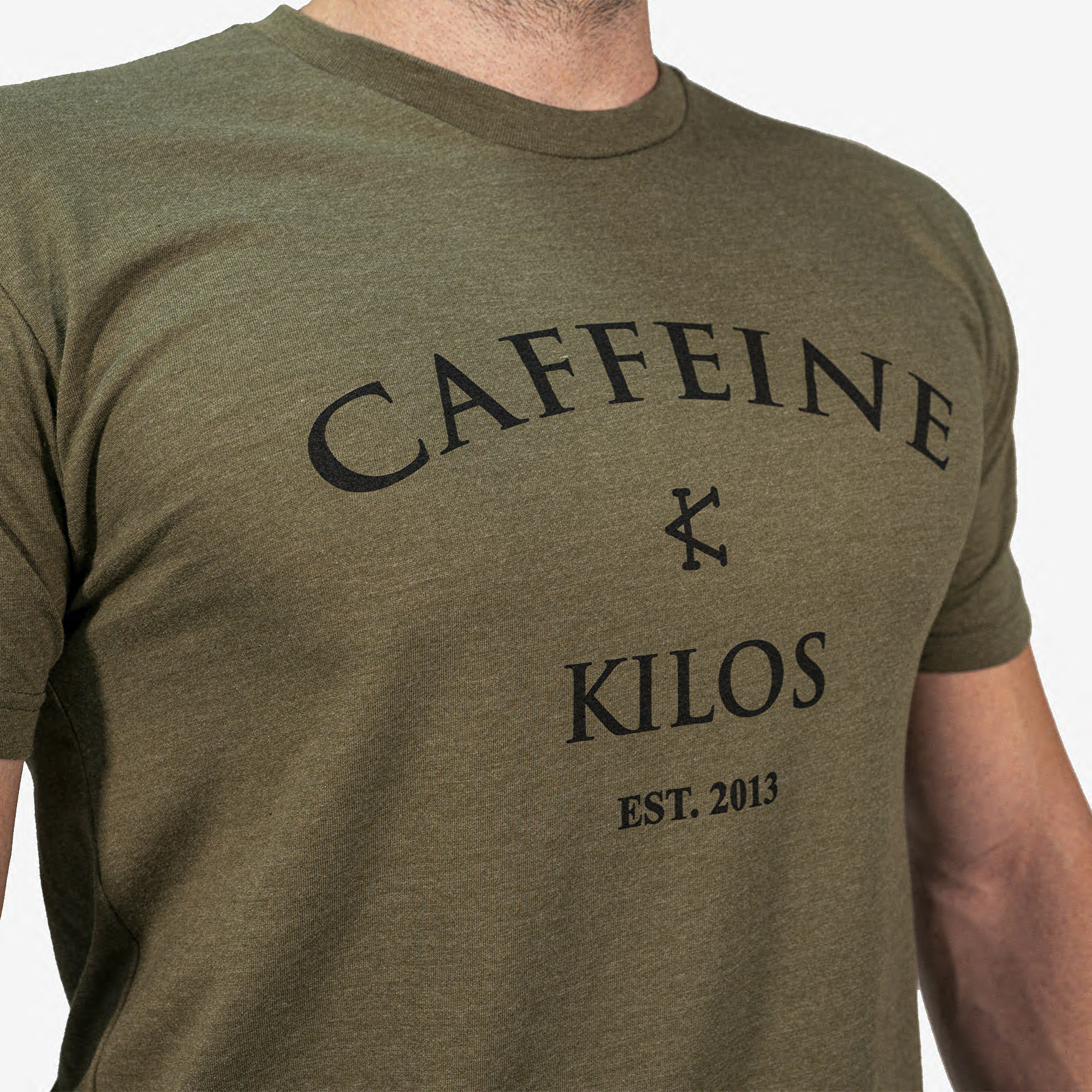 CAFFEINE & KILOS T-SHIRT CKLOGOVerdeM