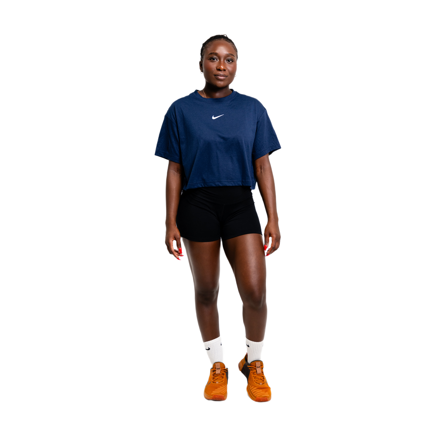 Nike Strength S&C Cropped Tee AWCT-Navy