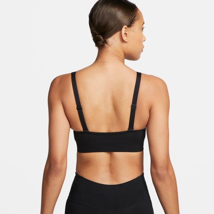 NIKE DRI-FIT INDY TOP PLUNGE CUTOUT- MEDIUM IMPACT DV9837-010