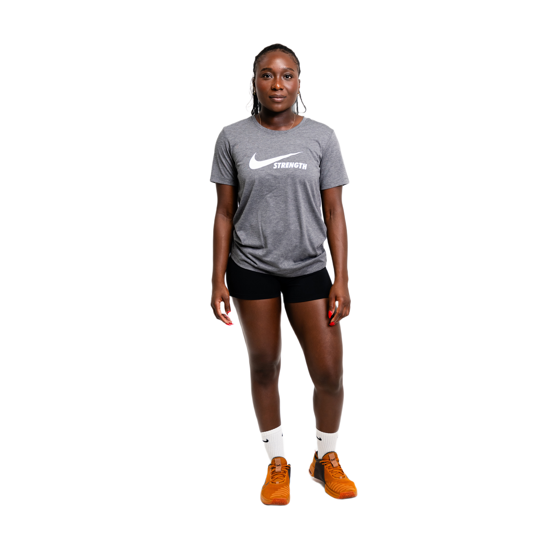 Nike Strength Dri-FIT Tee AWDT-Charcoal/White