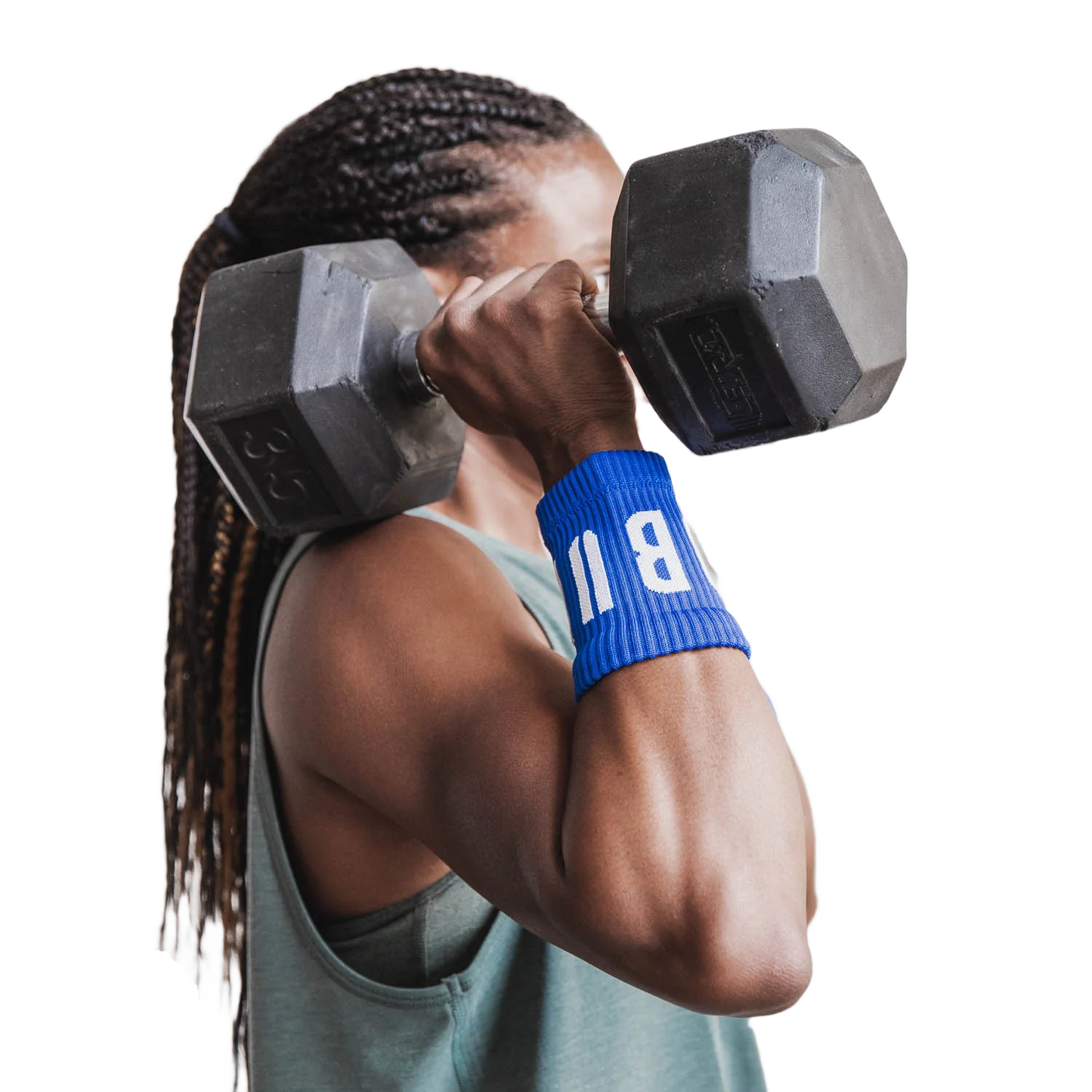 NOBULL Wrist Bands 4" NBWRIST4NEB-BLUE