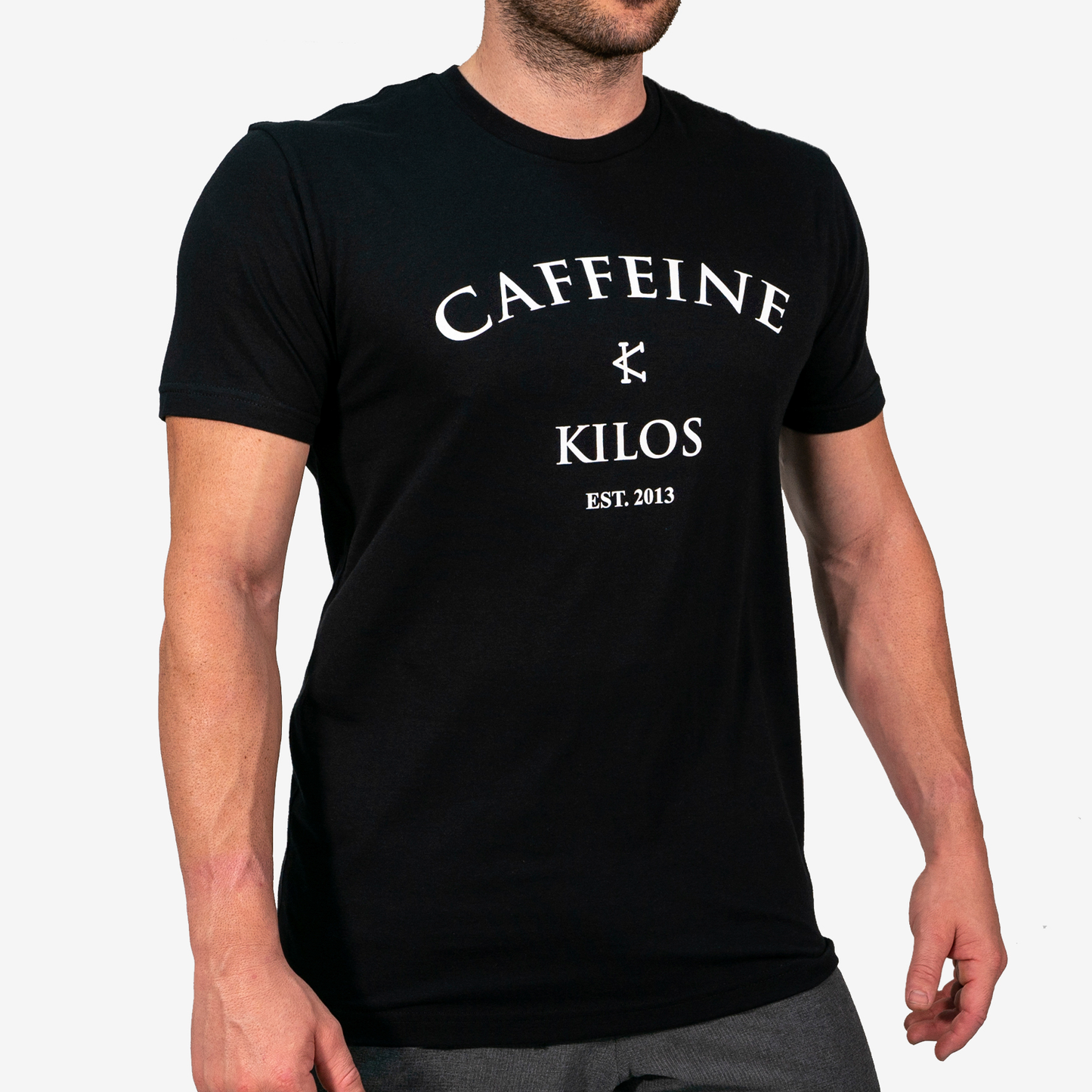 CAFFEINE & KILOS T-SHIRT CKLOGONegroXL