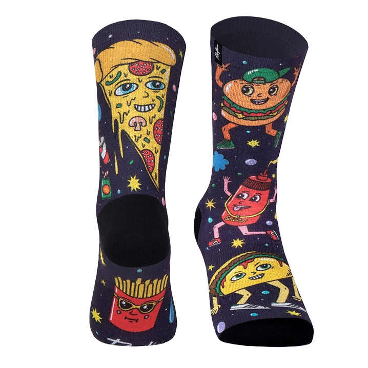 FAST FOOD PACIFIC & CO SOCKS FASTFOOD-MULTICOLOR