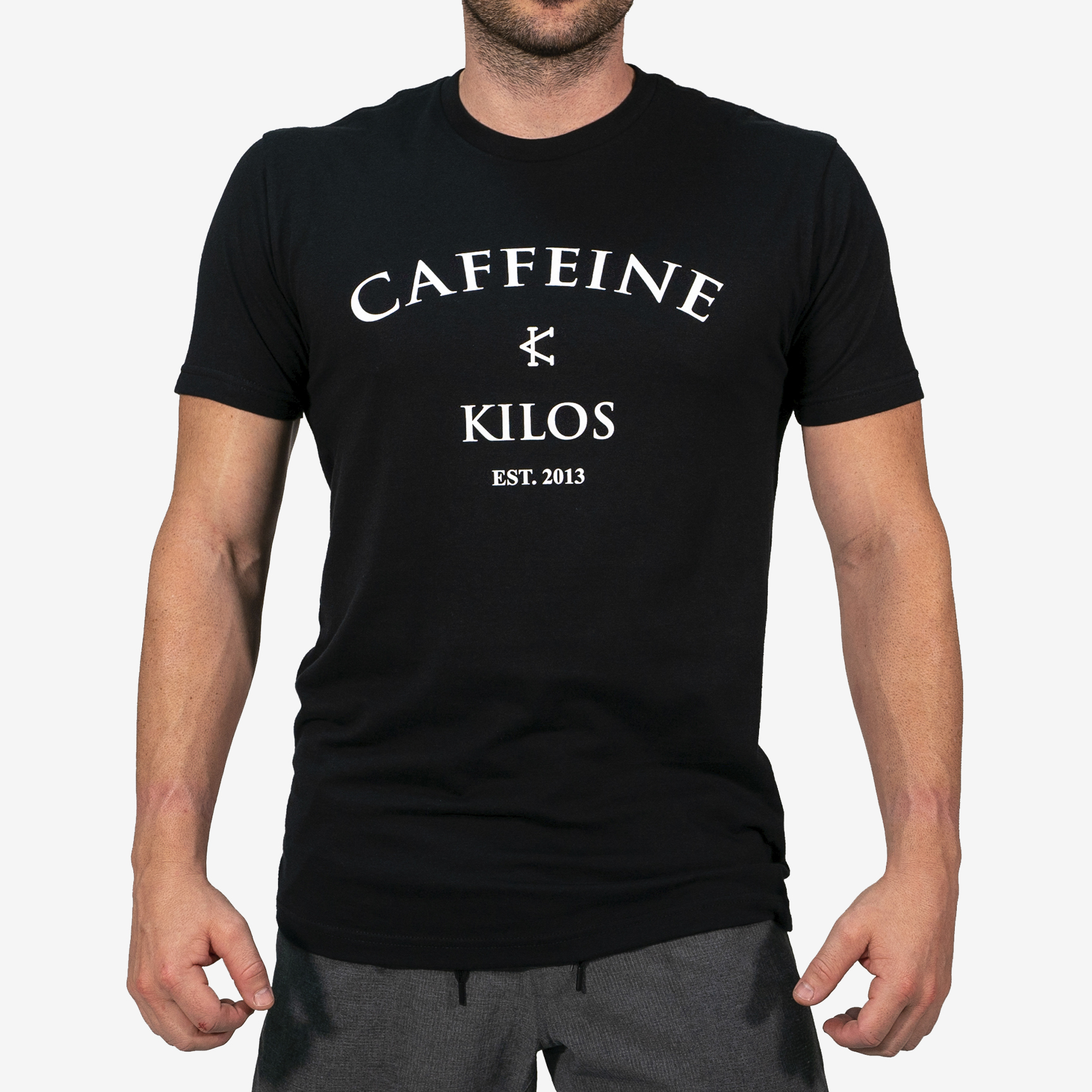 CAFFEINE & KILOS T-SHIRT CKLOGONegroXL