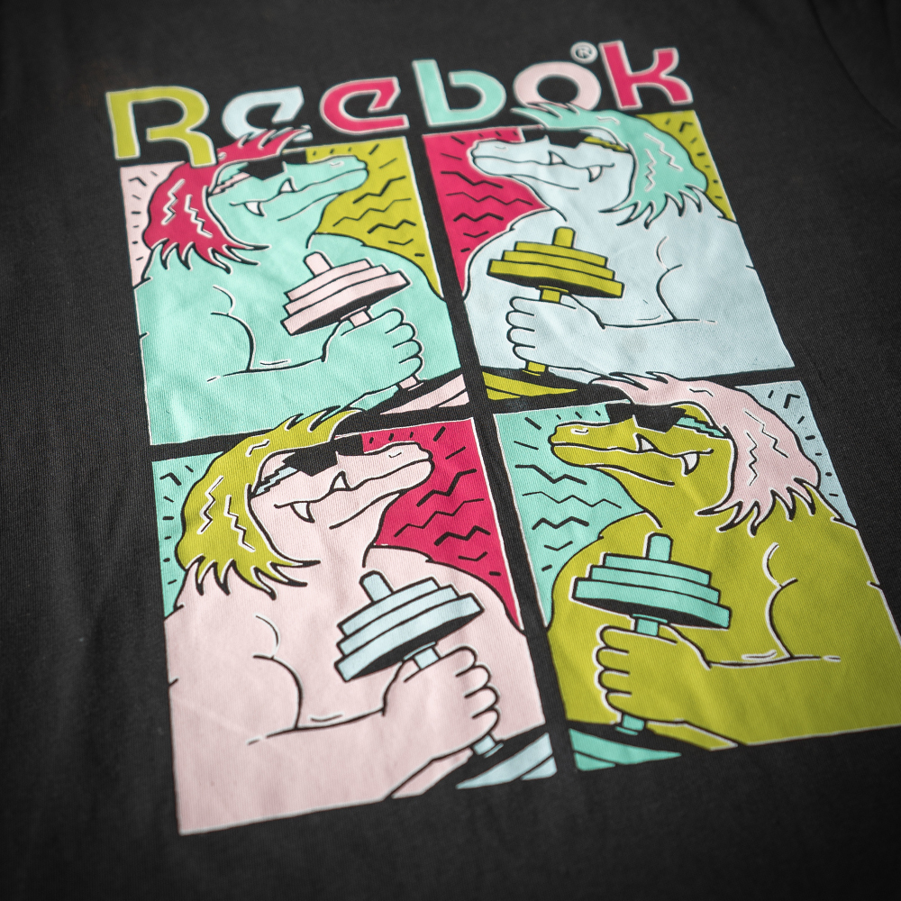 REEBOK ANIMAL NOVELTY GRAPHIC T-SHIRT BG266-GS4221