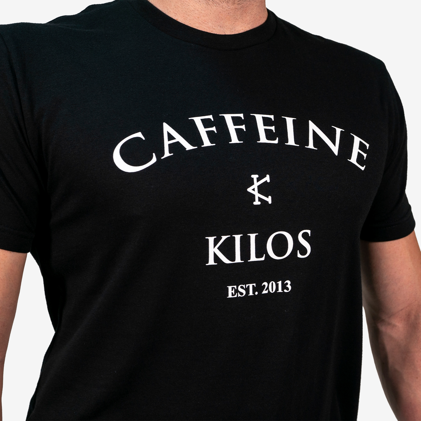 CAFFEINE & KILOS T-SHIRT CKLOGONegroXL