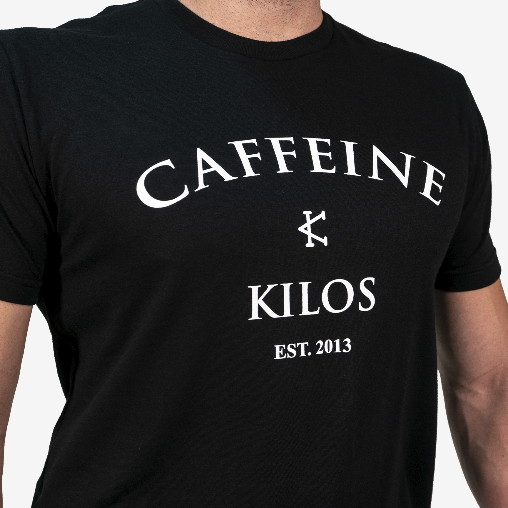 CAFFEINE & KILOS T-SHIRT CKLOGONegroXL